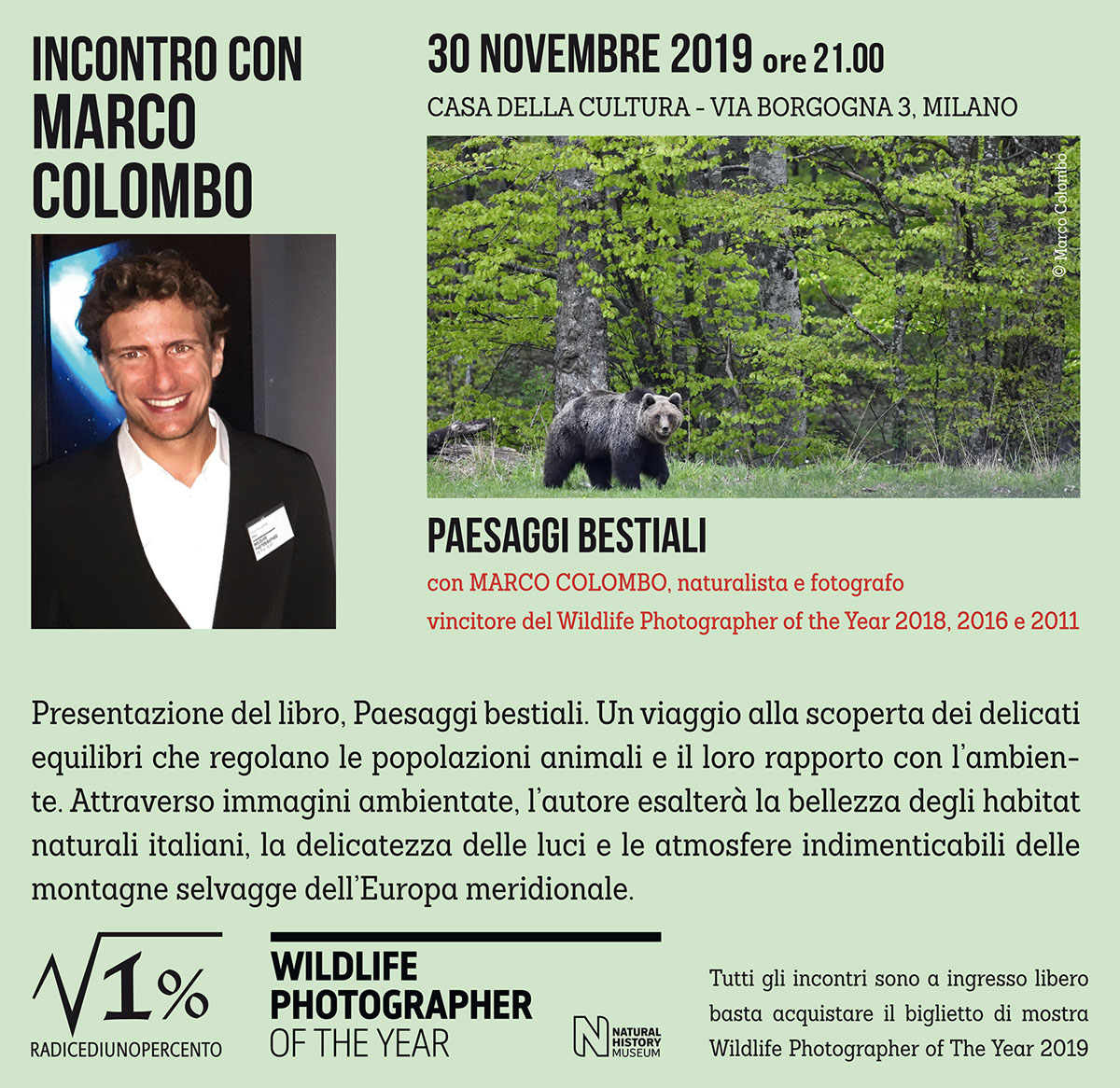 Locandina Incontro Marco Colombo WPY b